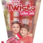 Giggly Twisto Lychee Jelly 60 Pcs