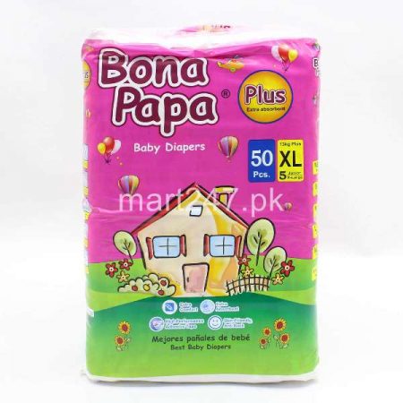 Bona Papa Diaperss Size Extra Large (50 Pcs)