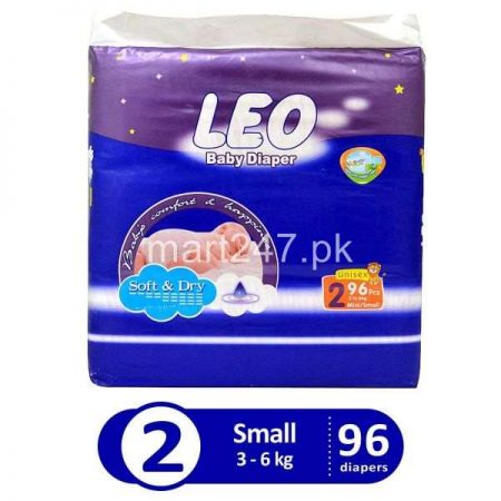 Leo Baby Diaperss Soft & Dry Size 2 (96 Pcs)