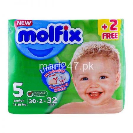 Molfix Baby Diaperss Junior Size 5 30 Pcs
