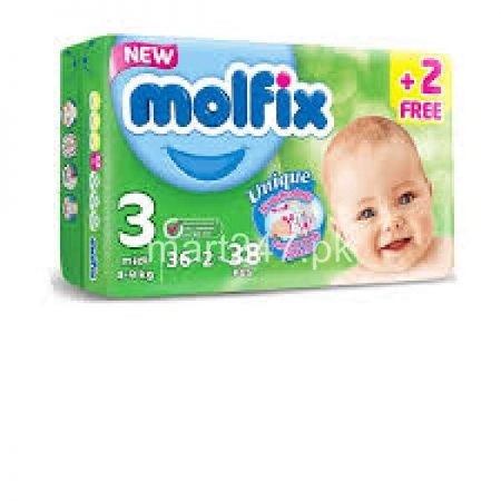 Molfix Baby Diaperss Midi Size 3 36 Pcs