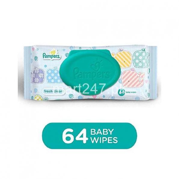 Pampers New Baby Clean Fresh Baby Wipes 64 Pcs