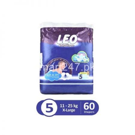 Leo Baby Diaperss Soft & Dry Size 5 (60)Pcs