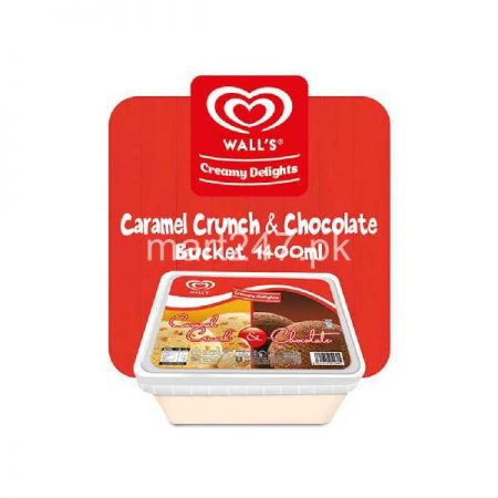 Walls Creamy Delights 2 in 1 Caramel Crunch & Chocolate