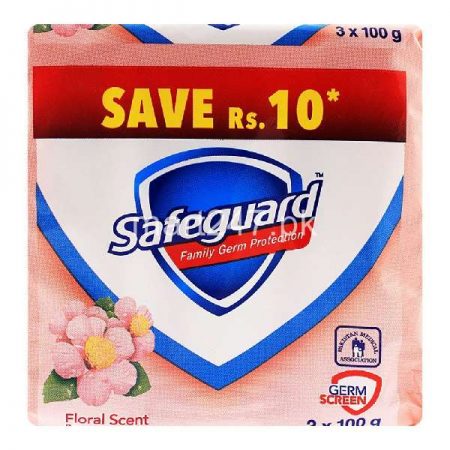 Safeguard Floral Scent Soap Family Pack 3 x 100 G