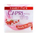 Capri Strawberry Softner White Soap 100 G X 3 Packs