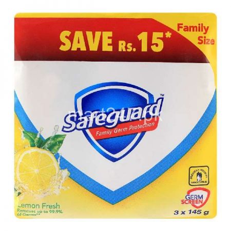 Safeguard Lemon Fresh 145 G X 3
