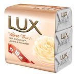 Lux Velvet Touch Jasmine & Almond Oil Soap 115 G X 3