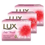 Lux With Silkessence & Rose Water Soap 115 G X 3