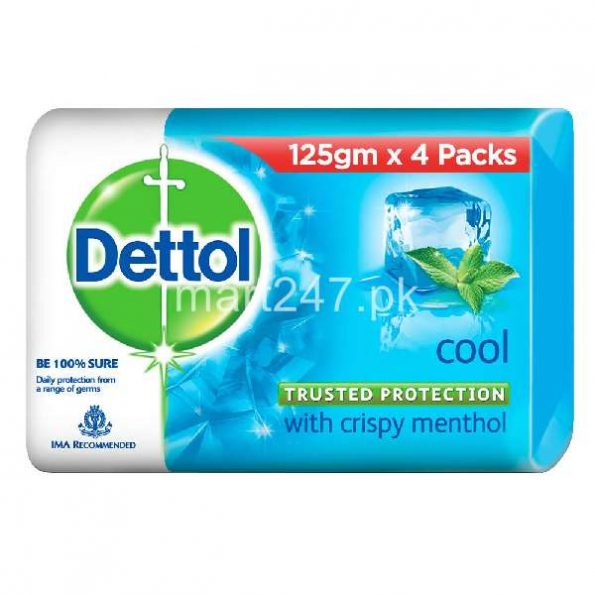 Dettol Cool Soap 130 G 4 Pack Bundle Deal