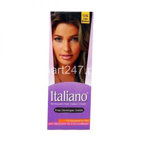 Italiano Hair Colour Light Brown Shade # 04