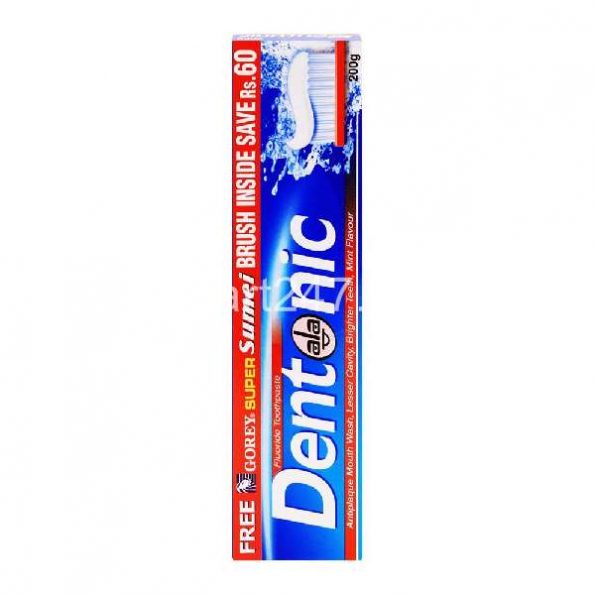 Dentonic Fluoride Toothpaste With Brush 125 G