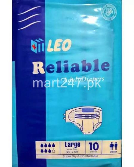 Leo Reliable Adult Diapers Size Extra Large (10 Pcs)