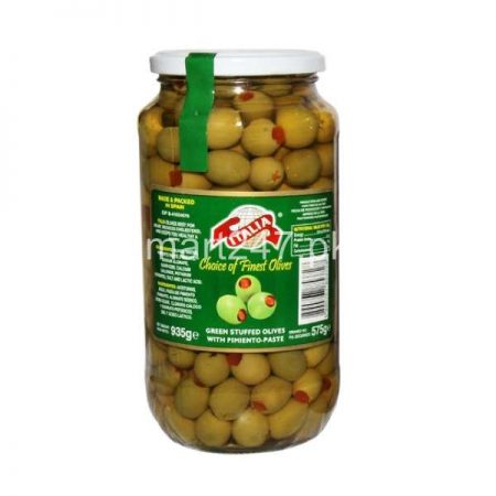 Italia Green Stuffed Olives With Pimient Paste 450 G