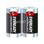Eveready Super Heavy Duty 1.5 Volts Batteries Size D