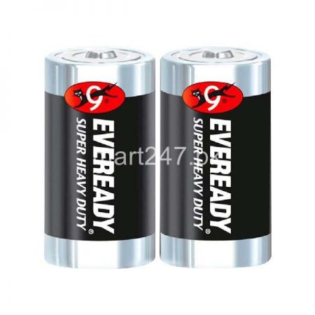 Eveready Super Heavy Duty 1.5 Volts Batteries Size D