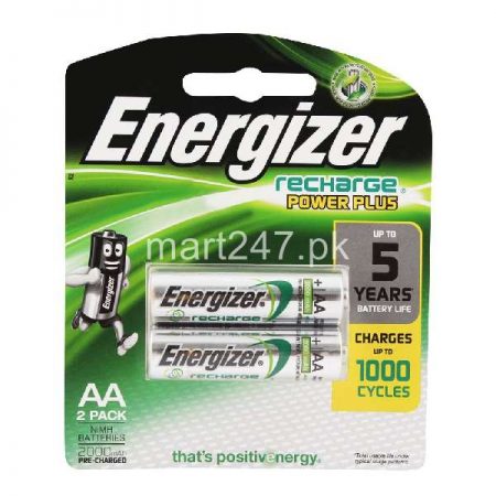 Energizer AA Recharge Battery (Green) (2 Pack)
