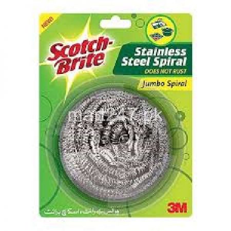 Scotch Brite Stainless Steel Spiral Scrubber 1 Pc