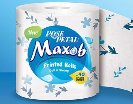 Rose Petal Maxob Printed Roll Soft & Strong