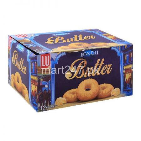 LU Bakeri Butter Cookies 12 Bar Packs