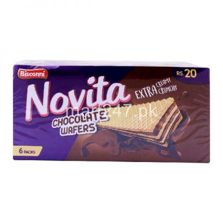 Bisconni Novita Chocolate Wafers 6 Half Roll