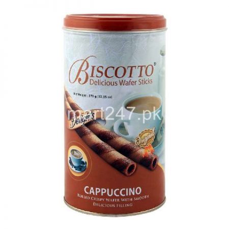 Delight Biscotto Wafers Sticks 370 G Cappuccino