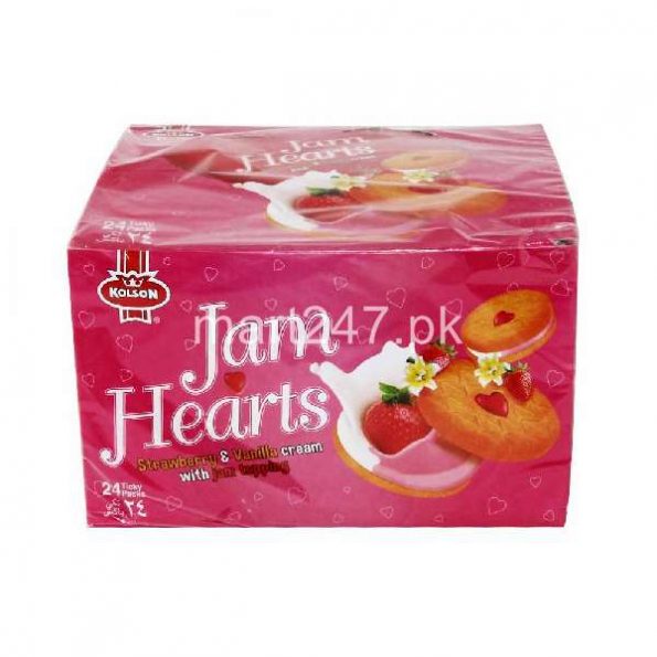 Kolson Jam Hearts 6 Snack Pack Strawberry with Vanilla