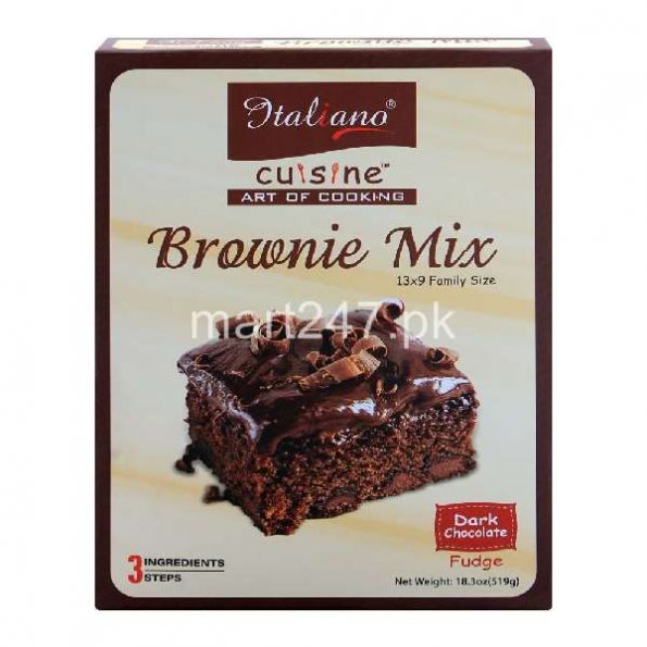 Italiano Brownie Mix Dark Chocolate Fudge 519 Grams
