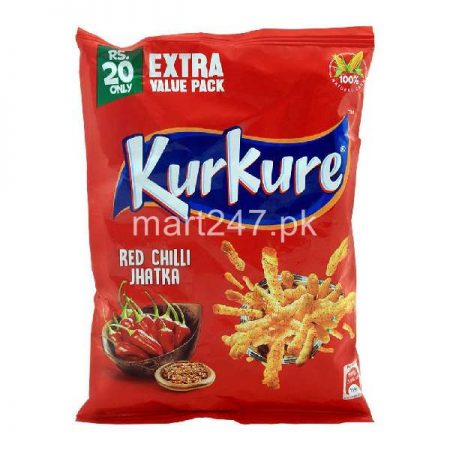 Kurkure Red Chilli Jhatka 58 G Extra Value Pack