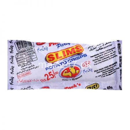 Slims Potato Crisp Spicy 40 Grams