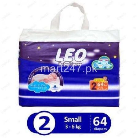 Leo Baby Diaperss Soft & Dry Size 2 (64 Pcs)