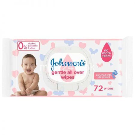Johnson Gentle All Over Baby Wipes 72 Pcs
