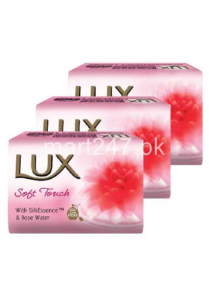 Lux With Silkessence & Rose Water Soap 115 G X 3