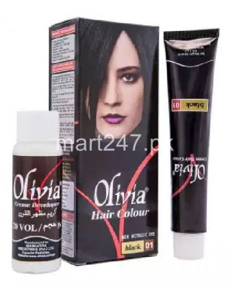 Olivia Hair Color Black 01 50 ML