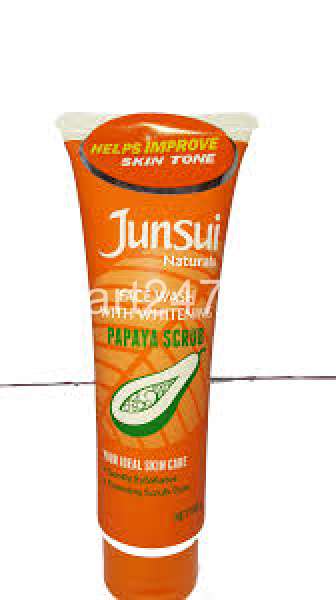 Junsui Natural Face Wash Papaya Scrub 100 g