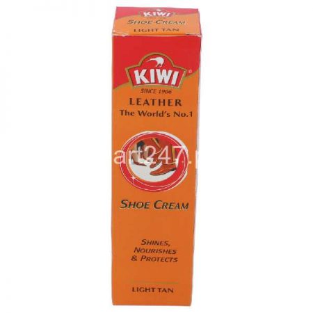 Kiwi Leather Shoe Cream Light Tan 45 Ml