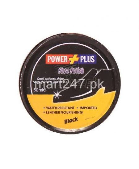 Power Plus Shoe Polish Black 50 Ml