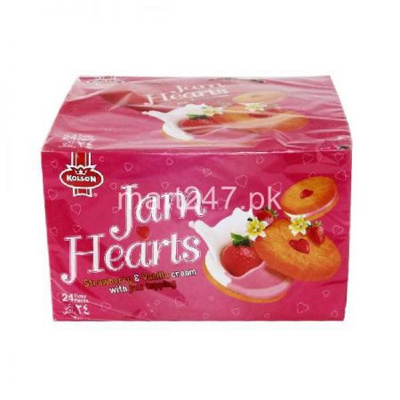 Kolson Jam Hearts 6 Snack Pack Strawberry with Vanilla